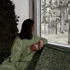 Cozy Winter Window by Osheensgallery