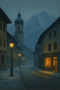 Winterdämmerung in Garmisch-Partenkirchen