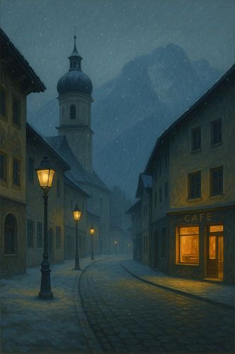 Winter Twilight in Garmisch-Partenkirchen