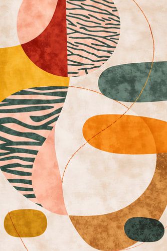 Flow Easy - abstracte kunst in heldere kleuren