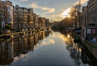 Amsterdam, sunset