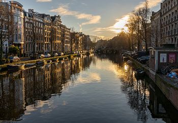 Amsterdam, zonsondergang