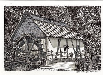 Watermolen in het Limburgse land van Gerard van Heugten