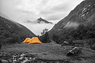 Hiking slaapplaats op de Santa Cruz trail in de Andes, Peru van Ramon Van Gelder thumbnail