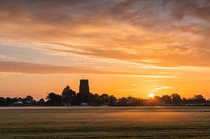 Sonnenaufgang bei Ransdorp im ländlichen Amsterdam Nord von Jeroen de Jongh