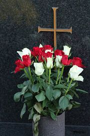 rote und weiße Rosen , Tod von Eveline De keukelaere