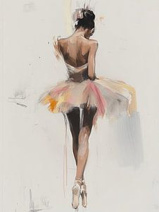 Ballerina in Pastellfarben