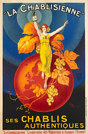 La Chablisienne (1926) – Vintage-Weinplakat aus Frankreich von Henri Le Monnier von Roger VDB