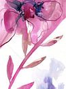 Pink Floral van Brigitte Bazuin thumbnail