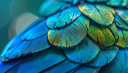 Vogelveren met kleuren