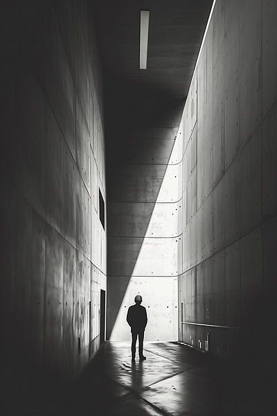 Straatleven van fernlichtsicht