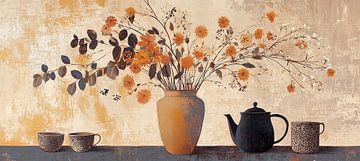 Vase Blumen von Blickfänger Gemälde