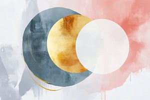 Gold Blau | Gold und Blaue Kreise