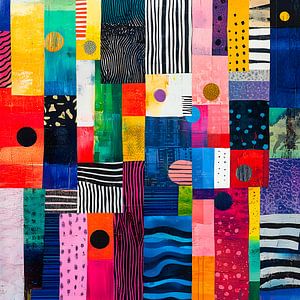 Bunt gemustert