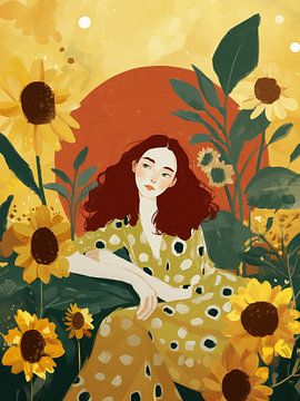 Blühende Sonne von Bianca ter Riet