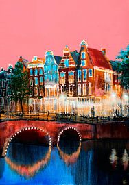 Amsterdam Pink Sky by Atelier Paint-Ing