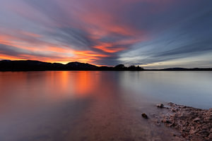 Zauberhafter Abendhimmel am Staffelsee