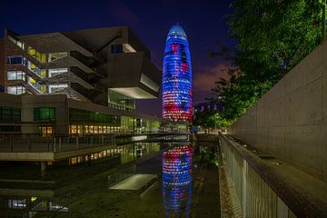 Torre Agbar, Barcelona, Spain by Dennis Donders