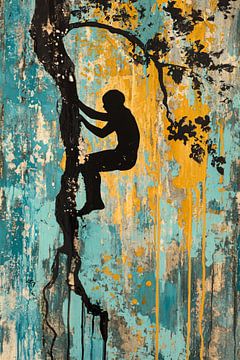 Silhouet van kind in boom van Imperial Art House
