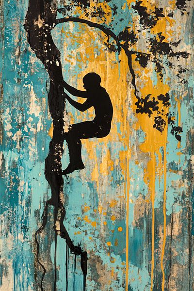Silhouette of child in tree by Imperial Art House