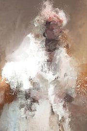 Abstract portrait in warm brown tones, The portrait collection by MadameRuiz