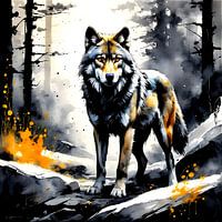 Majestic wolf