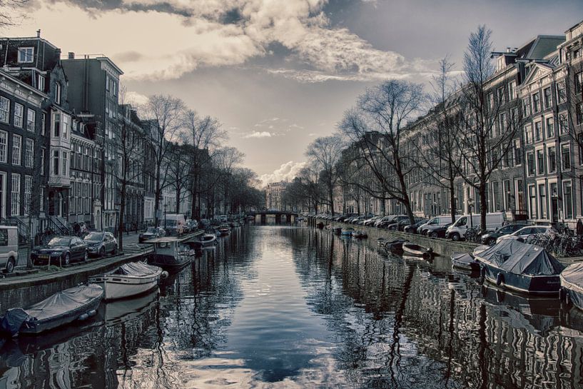 Amsterdam- view from a bridge by Anita Mulder