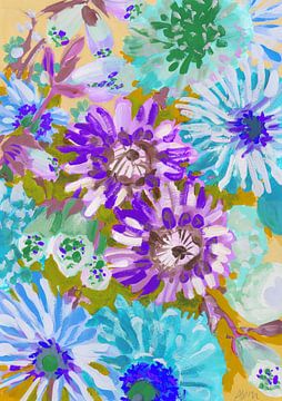 Purple Asters, Ania Zwara by 1x