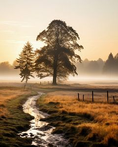 Herbstmorgen in der Lüneburger Heide