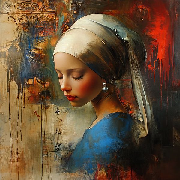 Girl with a Pearl Earring by ARTEO Paintings
