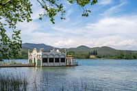 Water cottage on Lake Banyoles, Catalonia