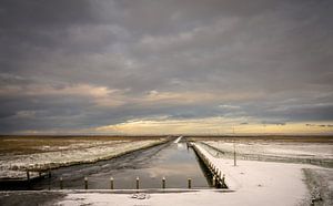Sonnenaufgang in Noordpolderzijl, Groningen