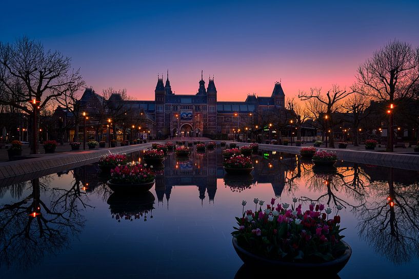 View of the Rijksmuseum from the Museumplein in Amsterdam, by Amsterdam.Photos
