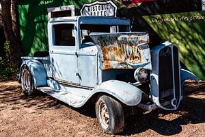 Oldtimer Ford Pick-up an der Route 66 in USA von Dieter Walther