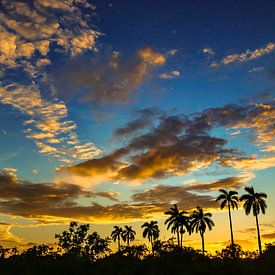 Sonnenuntergang Kuba von Aad de Vogel