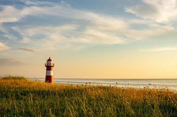 Coucher de soleil au phare de Westkapelle, Zélande