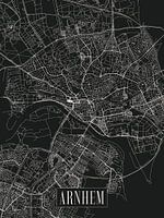 City map Arnhem - City - Dark variant - Map