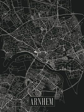 City map Arnhem - City - Dark variant - Map by Locus Studio