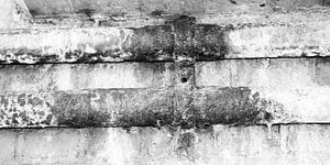 Minimalismus Kunst Fotografie Rusty Tube Schwarz und Weiß