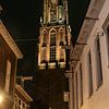 Nachtfoto Amersfoort Unserer Lieben Frau Turm von Erik van 't Hof