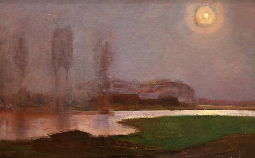 Sommernacht - Piet Mondrian  von 1000 Schilderijen