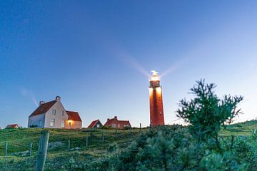 Le phare de Texel dans la lumière du soir