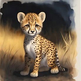 Young cheetah by DeVerviers