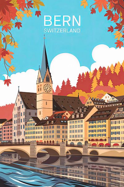 Bern, Schweiz. von Poster Art Shop