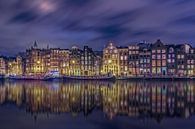 Maisons de canal sur l'Amstel à Amsterdam sur Dennisart Fotografie Aperçu