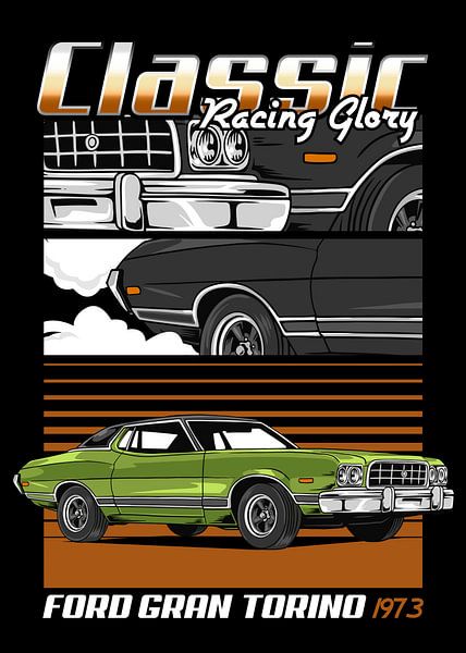 Ford Grand Torino Muscle Car von Adam Khabibi