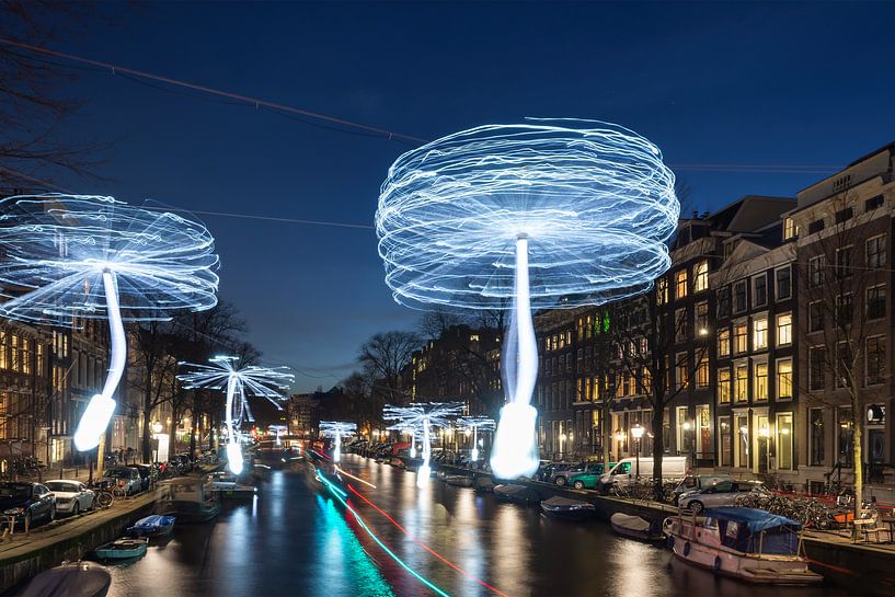 Light a Wish Amsterdam Light Festival van Arno Prijs