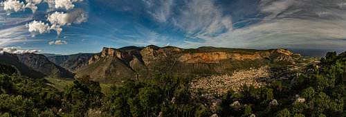 Panorama von Leonidio – Die roten Felsen von Arkadien, Griechenland