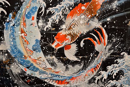 schilderachig Japan  vissen