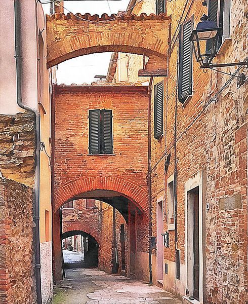 Inside The Town Walls Panicale 10 by Dorothy Berry-Lound
